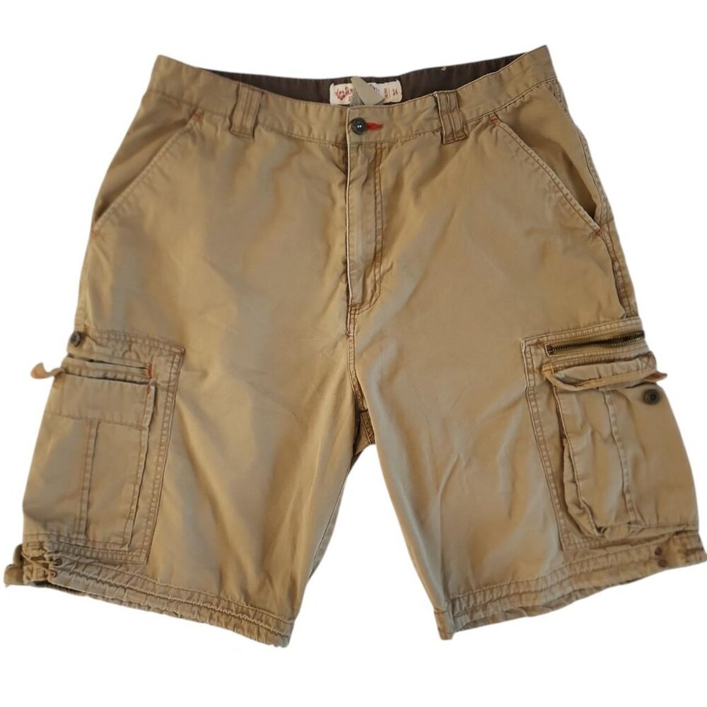 Plugg Y2K Vintage Distressed Cargo Shorts size 34
